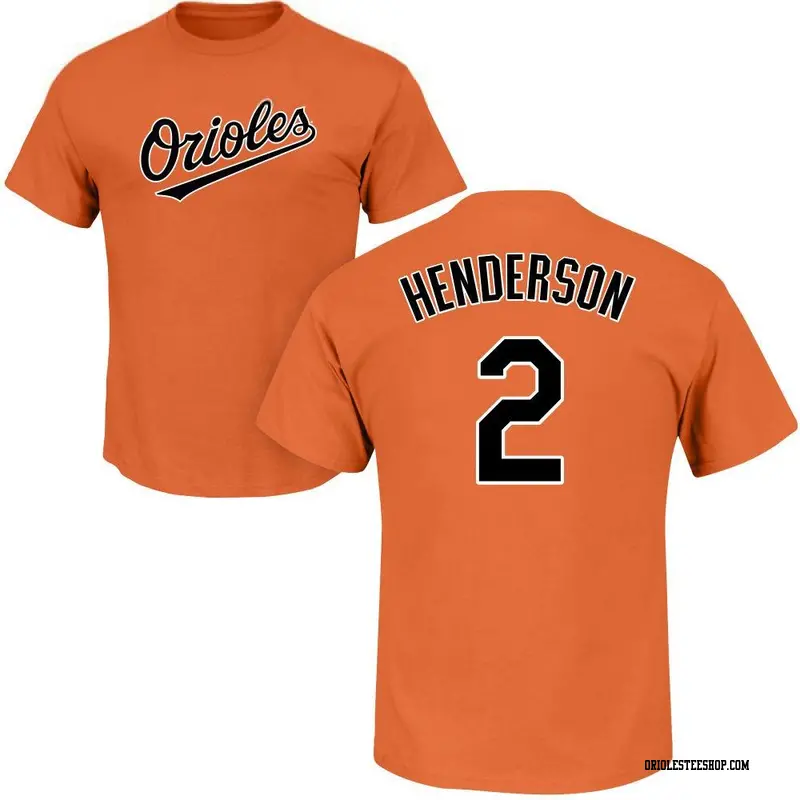Gunnar Henderson Baltimore Orioles Youth Black Backer Long Sleeve T-Shirt 