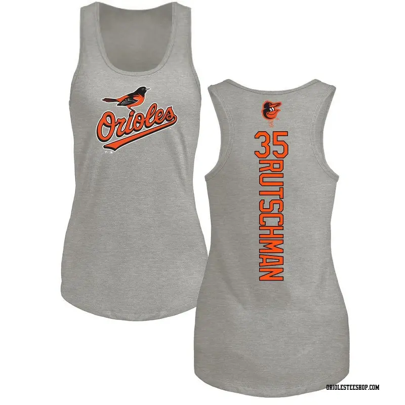 Adley Rutschman Baltimore Orioles Women's Orange Roster Name & Number T- Shirt 